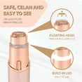 thumbnail image 3 of Rechargeable Facial Hair Remover for Women Painless Smooth Trimmer for Upper Lip, Chin & Face 18K Gold-Plated Floating Head USB-C Shaver, 3 of 11