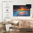 thumbnail image 5 of Elephant Stock Cloudscape Over Beach Wall Art - Horizontal Canvas Wall Art - Living Room Wall Decor - Beach Canvas - Orange And Blue Decor - 30" x 20", 5 of 8