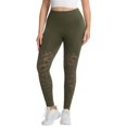 thumbnail image 4 of TGPMGRZ High Waisted Tummy Control Leggings for Women Lifting Lace Cut Out Yoga Pants Soft Comfort Gym Workout Leggings Green Size M, 4 of 4