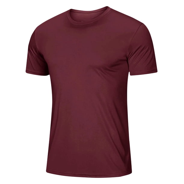 Camisas de Manga Larga de los Hombres Color Sólido Ligero Transpirable Camisas de Senderismo de Secado Rápido para Deportes Al Aire Libre