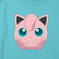 thumbnail image 2 of Girl's Pokemon Cute Jigglypuff Portrait Graphic Cropped T-Shirt Blue Large, 2 of 3