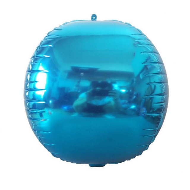 Hermoso globo de papel de aluminio de 22 pulgadas, fiesta de cumpleaños, celebración, decoración de boda (azul)