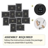 Photo Frame Socket Hello Laura Horizontal Gray 12 Photo Sockets Family Picture Collage ...