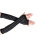 thumbnail image 5 of Matsuzay 1 par de guantes sin dedos para niña, estilo simple, guantes de punto cómodos, para tejer manualidades, cubiertas para brazos para niñas, Negro, Gris oscuro 5piezas Matsuzay CBP207918, 5 of 5