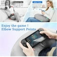 thumbnail image 2 of CJC Gaming Pillow Arm Support Pillow for Back & Arms, U-Shaped Lap Pillow for Adults Gaming, Reading, Working (Gray), 2 of 10