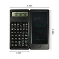 thumbnail image 3 of Lksixu Scientific Calculator with Notepad, 10-Digit Large Screen Calculator with Writing Tablet and Pen, Foldable Pocket Calculator Back to School Handheld Flip Calculators for Students Office, 3 of 9