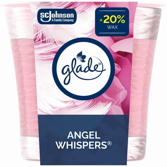 Glade Jar Scented Candle Air Freshener, Angel Whispers, Infused with Essential Oils