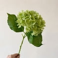 thumbnail image 4 of 20in Dark Green Hydrangea Artificial Flowers Latex Real Touch Fake Hydrangeas Bouquet Large Faux Flower for Home Table Centerpieces Wedding Garden Party Halloween Decoration, 4 of 9