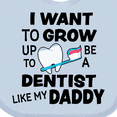 thumbnail image 4 of Inktastic I Want to Grow Up to Be a Dentist Like My Daddy Boys or Girls Baby Bib, 4 of 4