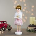 thumbnail image 2 of Northlight 14" Pink Wooden Christmas Nutcracker Ballerina, 2 of 5