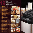 thumbnail image 4 of 19-Program 1.5 lb Compact Bread Maker with Gluten-Free Dough Jam and Yogurt Settings Stainless Steel Bestseling, 4 of 6