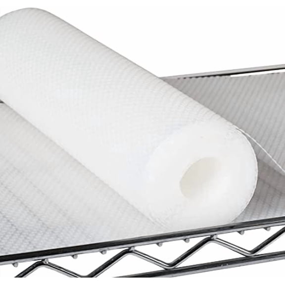 Pantry Shelf Liners for Wire Shelving - 1.2 MM Thick Easy to Cut Metal Liner - Clear Waterproof Plastic Drawer Liner - 10 Inch x 13 FT Translucent Kitchen Cabinet Mat for Shoe Rack