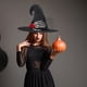 thumbnail image 1 of Sombrero de Bruja con Calavera, Accesorio Espeluznante para Disfraz de Halloween: ¡El Disfraz Perfecto para Fiestas de Disfraces!, 1 of 6