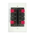 thumbnail image 2 of 75-678 - WALL PLATE SPEAKER PUSH TYPE 2X4 POS RED/BLK TERMINAL WHT PLATE, 2 of 2