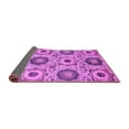 thumbnail image 2 of Ahgly Company Indoor Square Abstract Purple Modern Area Rugs, 7' Square, 2 of 4