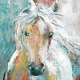 thumbnail image 2 of Robinson, Carol 26x26 Black Ornate Wood Framed with Double Matting Museum Art Print Titled - Playful Pony, 2 of 4