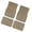 Beige, variant on Pack of 4 PVC Flocking Car Floor Liners Mats Pad Waterproof Nonslip Fit Most Vehicles SUVs Trucks