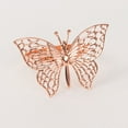 Efavormart 4 Pack | Metallic Blush Rose Gold Laser Cut Butterfly Napkin ...