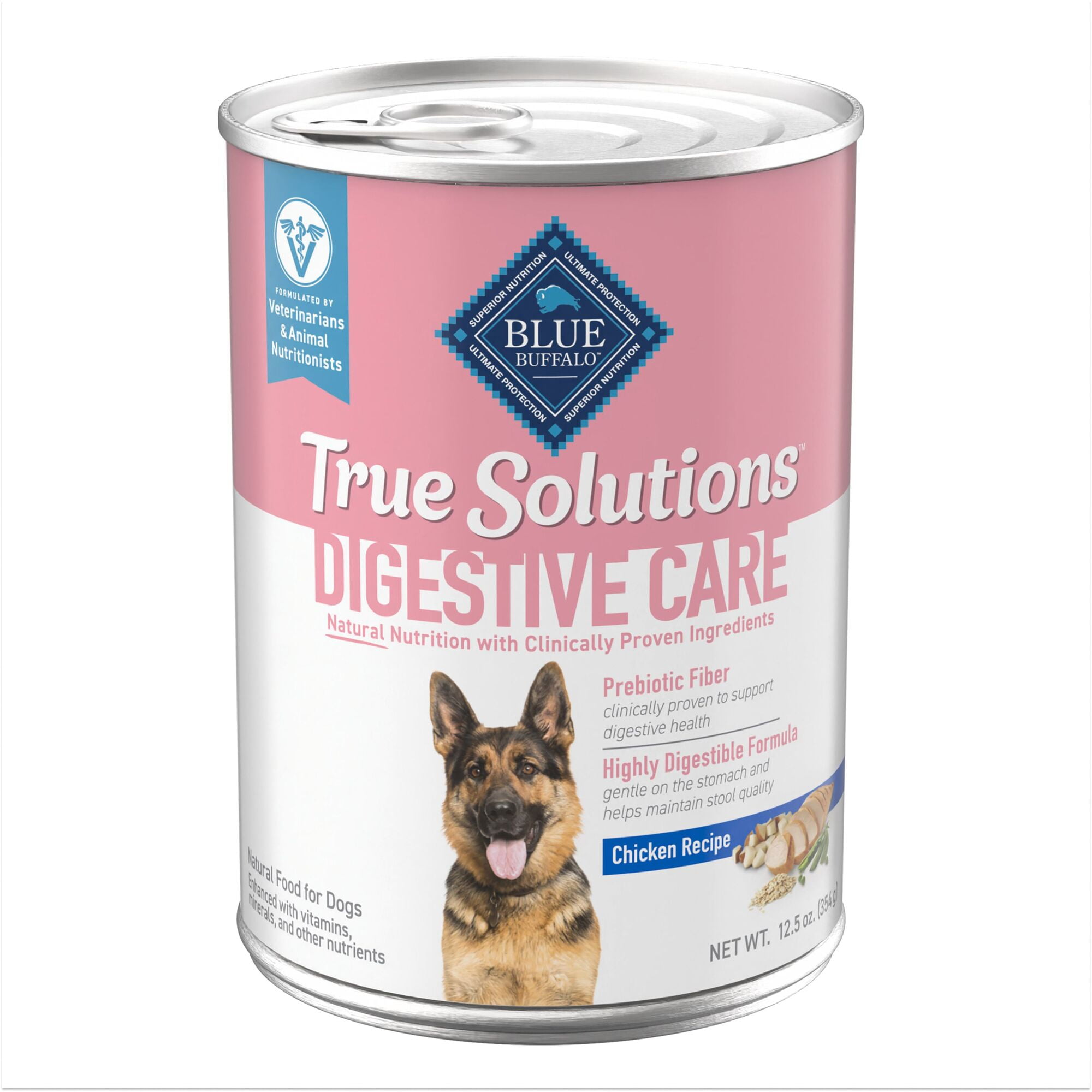 (12 pack) Blue Buffalo True Solutions Digestive Care Wet Dog Food, 12.5-oz. Can
