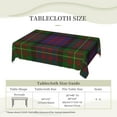 thumbnail image 6 of Rectangle Table Cloth, Scottish Clan Carnegie Classic Tartan Resistant Washable Tablecloth Decorative Table Cover for Dining, Indoor and Outdoor, 6 of 6