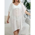 thumbnail image 5 of SAYFUT Swimsuit Cover Ups Beach Coverup Women Loose Crochet V-Neck Bikini Summer Beach Coverups Dress for Swimwear, 5 of 6