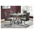 thumbnail image 2 of Dining Table 48" Rectangular Small Kitchen Dining Room Metal Grey Black, 2 of 3