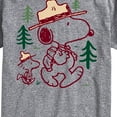 thumbnail image 3 of Peanuts - Snoopy and Woodstock Hiking - Men's Short Sleeve Graphic T-Shirt, 3 of 6