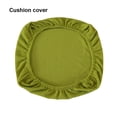 thumbnail image 3 of kurtrusly Chair Cover Slipcover Stretch Seat Computer Protection Set Anti-Dirty Thicken Solid Home Wedding Universal Decoration Yellow/Seat Mat 1Set, 3 of 6
