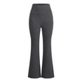 thumbnail image 4 of Arlun High Waisted Flare Yoga Pants for Women Lightweight Soft Comfort Solid Color Basic Bottom Leggings Stretch Outwear Sport Pants for Yoga and Fitness Dark Gray L, 4 of 5