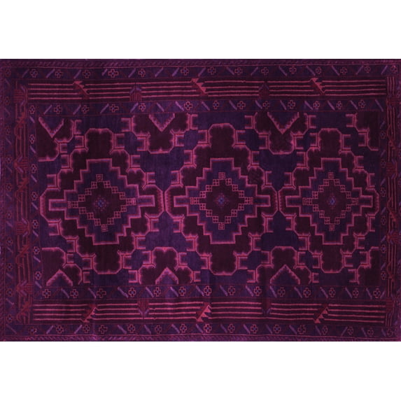 Ahgly Company Indoor Rectangle Persian Pink Traditional Area Rugs, 7' x 10'