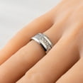 thumbnail image 4 of 8mm Wide Men's Tungsten Ring with Cubic Zirconia, 4 of 4