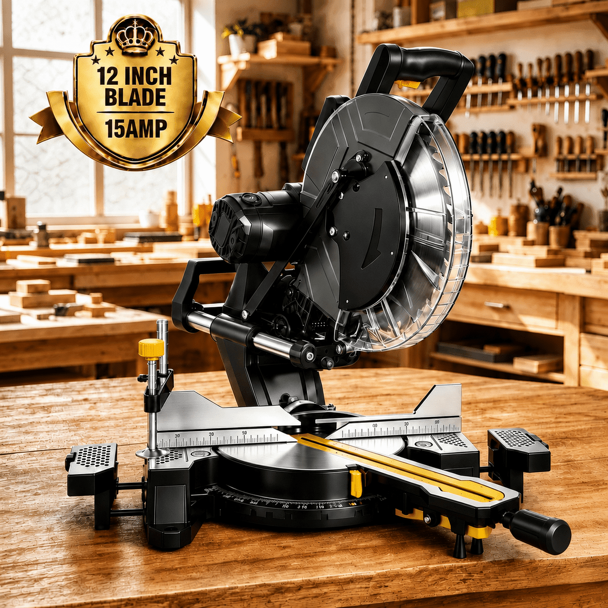 Skil 10-Inch Dual Bevel Sliding Miter Saw with 15 Amp Motor and