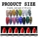 thumbnail image 2 of 4800 piezas de pedrería para decoración de uñas, pedrería de cristal con parte posterior plana, 6 tamaños, 2 of 8