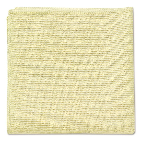 Rubbermaid Commercial Microfiber Cleaning Cloths 16 x 16 Yellow 24/Pack 1820584