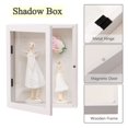thumbnail image 4 of Marco de fotos Shadow Box Muzilife, madera y cristal, 20 x 25 cm, color blanco, 4 of 6