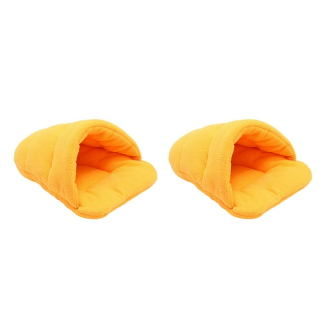 Maytalsory Lit Universel pour Animaux de Compagnie Adapté à Toutes les Races Doux et Confortable Large Application Orange XS, & gt; 2Set