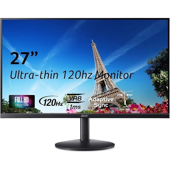 Acer SB273 27" Computer Monitor Full HD 120Hz 1ms SB273 G0