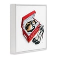 thumbnail image 3 of Stupell Industries Eclectic Trendy Cat Shoebox White Framed Giclee Art, 24 x 24, by Amanda Greenwood, 3 of 8