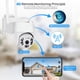 thumbnail image 2 of Cámara IP 4G con tarjeta SIM de 5MP, videocámara PTZ HD de 1080P para exteriores, WIFI, inalámbrica, CCTV DE SEGURIDAD DE 3MP, seguimiento automático, videovigilancia, 2 of 3