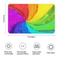 thumbnail image 3 of Rainbow Tie Dye Spiral Pattern Bathroom Rugs Mat,Non Slip Microfiber Bathroom Rug,Rubber Backing,Soft Bathroom Mats for Bathroom Floor,Tub and Shower,17x27in(43x68cm), 3 of 4