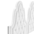 thumbnail image 5 of Modway Alexandria Tufted Performance Velvet King Platform Bed in White, 5 of 10