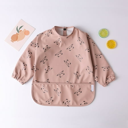 

DDWD Danish children‘s waterproof anti-dressing bib baby eating bib super soft waterproof baby bib anti-dirty feeding