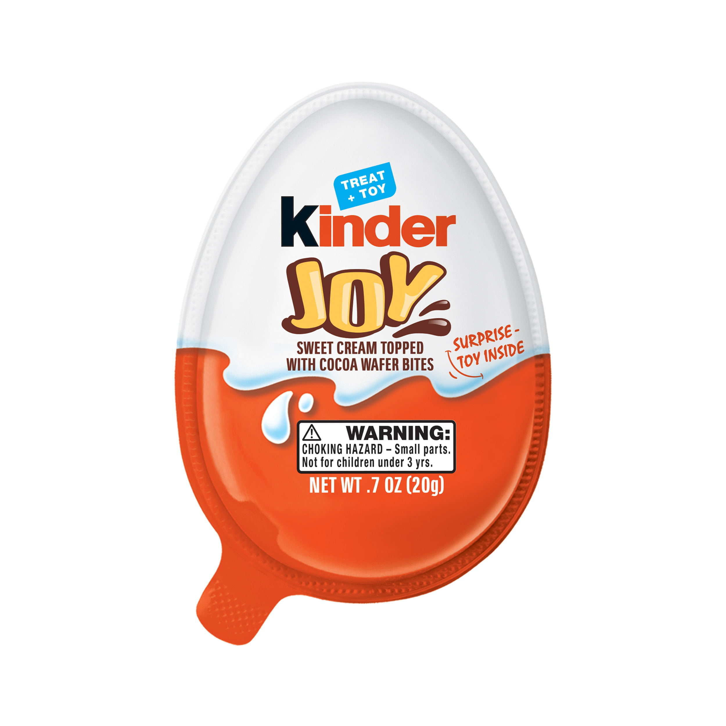 Kinder Joy Eggs, Sweet Cream and Chocolate Wafers with Toy Inside, 0.7 oz, 1 Egg