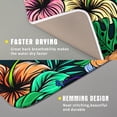 thumbnail image 3 of Colorful Hawaiian Floral Dish Mat - Tropical Leaf Flowers Dish Drying Mat for Kitchen Counter Spring Hibiscus Plumeria Plant Drying Pad Fast Dry Kitchen Accessories 16 x 18 Inch, 3 of 7