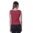 thumbnail image 4 of Moomaya Womens Sleeveless Ruffle Top Round Neck Blouse Casual Tshirt Tops, 4 of 6