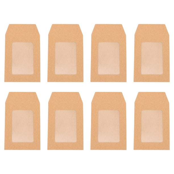 ColoMX 25pcs Sobres de papel kraft Sobres sellable bolsa de almacenamiento de documentos bolsa de almacenamiento