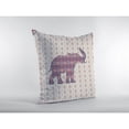thumbnail image 2 of 18" Magenta Elephant Decorative Suede Throw Pillow, 2 of 4