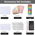 thumbnail image 2 of A6 Budget Binder, with Zipper Envelopes,Calculator and Card,PU Money Saving Organizer for Cash Stuffing Envelopes Binder, 2 of 7