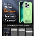 thumbnail image 2 of Funda con Soporte Magnético invisible, Delgada Mate, para iPhone 13 Pro Max, Verde Claro, 2 of 7