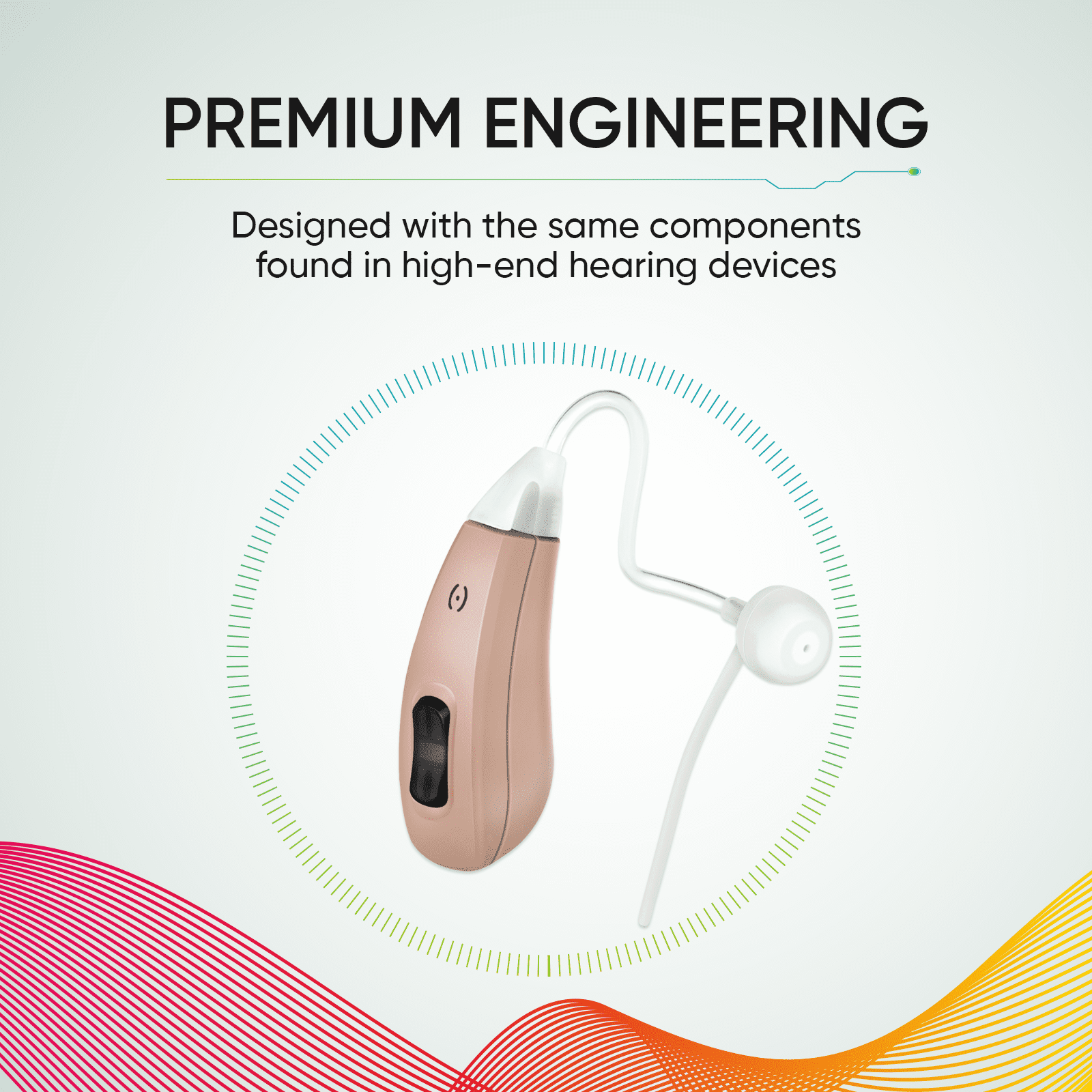 Tweak Enhance OTC Hearing Aid | Premium Audio Performance with Rechargeable Batteries (Single)